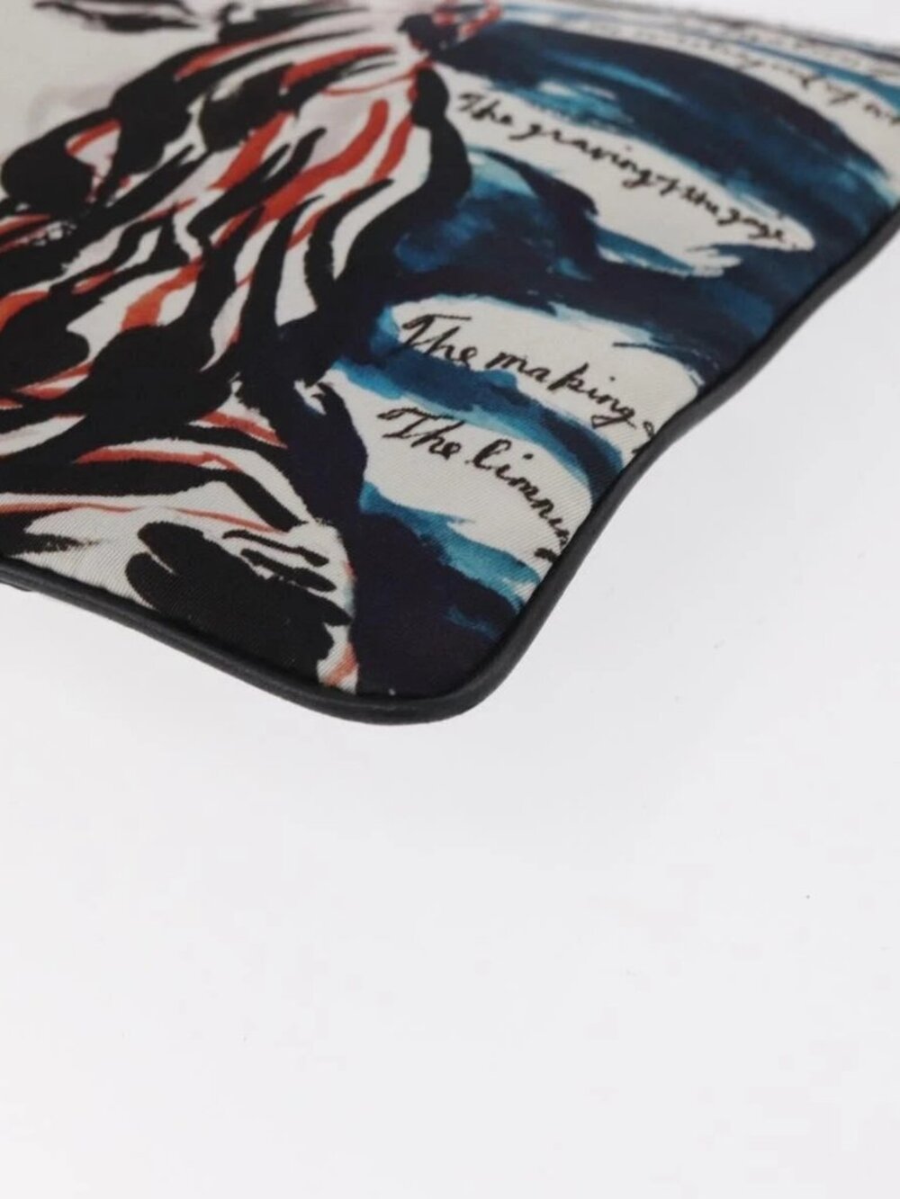 Christian Dior Clutch Bag Nylon RAYMOND PETTIBON Blue Silver Auth bs32109 - Picture 9 of 16